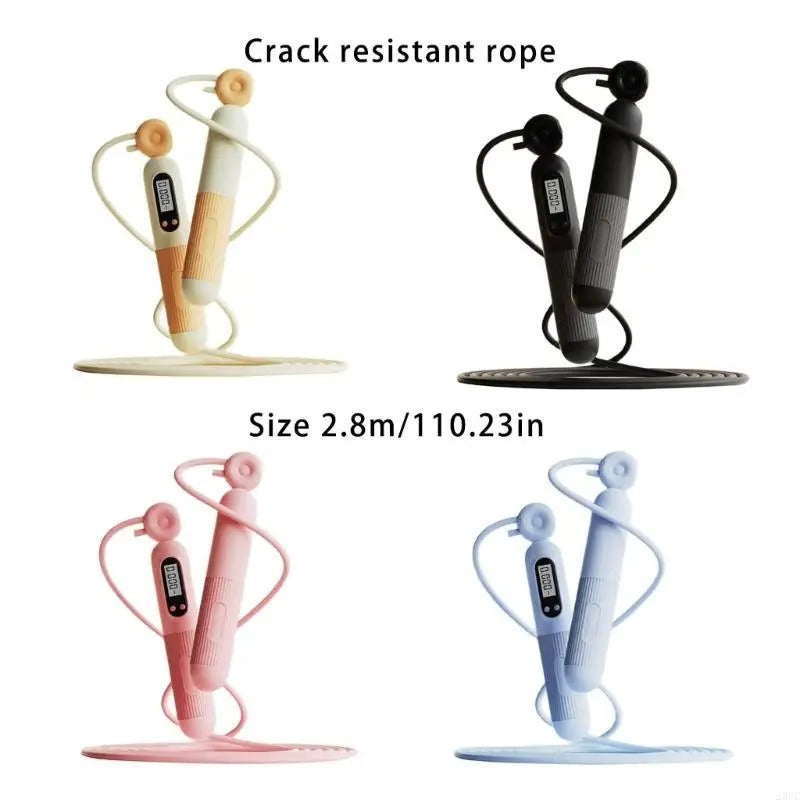 Premium Jump Rope with Calorie Counter – Adjustable Smart Skipping Rope for Fitness & Exercise, Tangle-Free Design, 2.8m Anti-Crack Rope, Suitable for Men, Women, and Kids - StrengthXPhysiotherapy