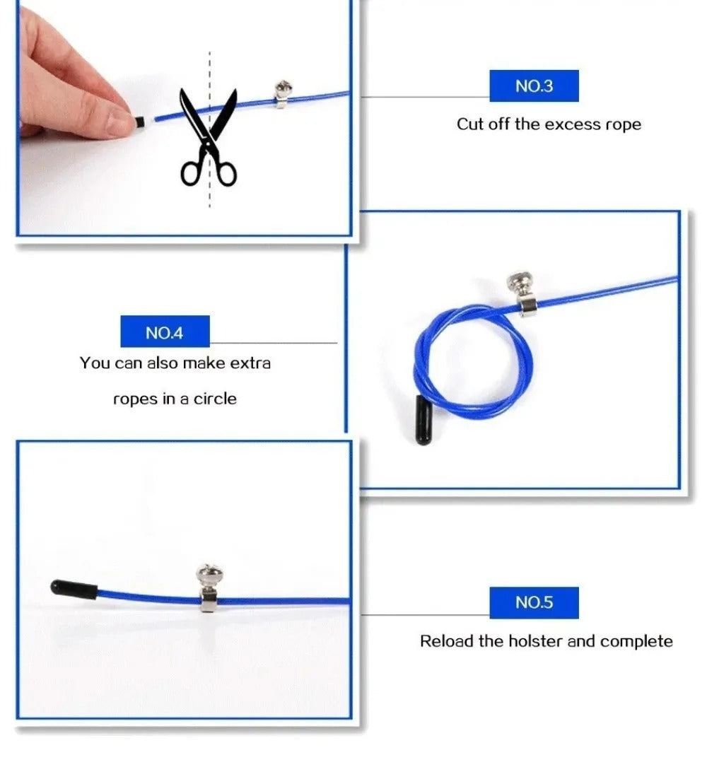 Premium Sports Jump Rope for Adults – 3m Adjustable Steel Wire Rope for Fitness, Weight Loss, and Physical Education, Durable Aluminum Handles, Ideal for College Entrance Exam Training and Endurance Workouts - StrengthXPhysiotherapy