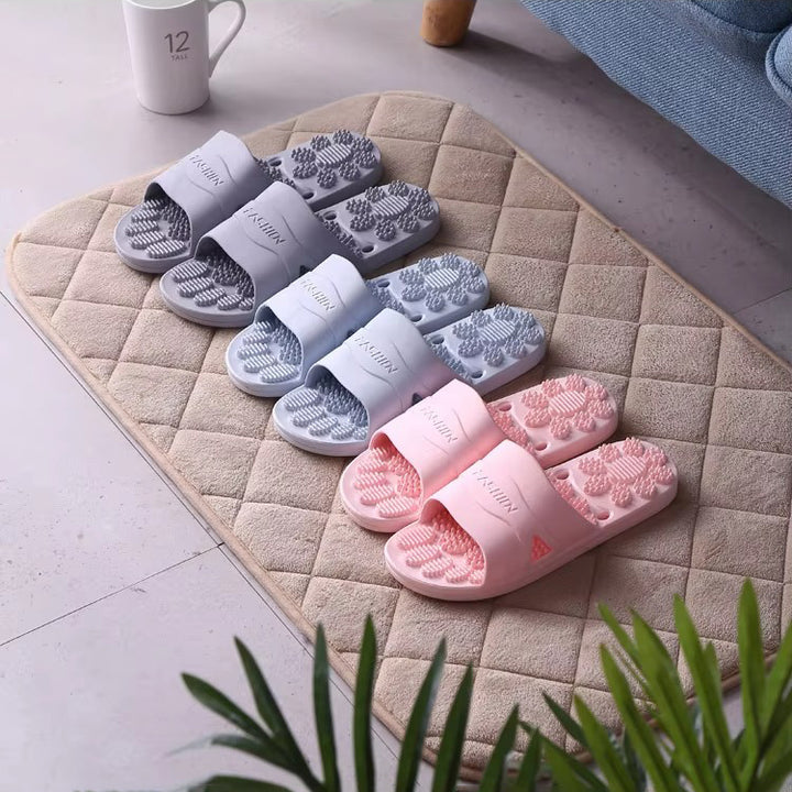 Premium Extra Large Acupoint Massage Slippers – Non-Slip Hollow Design for Indoor Home and Bathroom Use, Comfortable Sole Support for Men and Women, Ideal for Relaxation and Foot Therapy - StrengthXPhysiotherapy