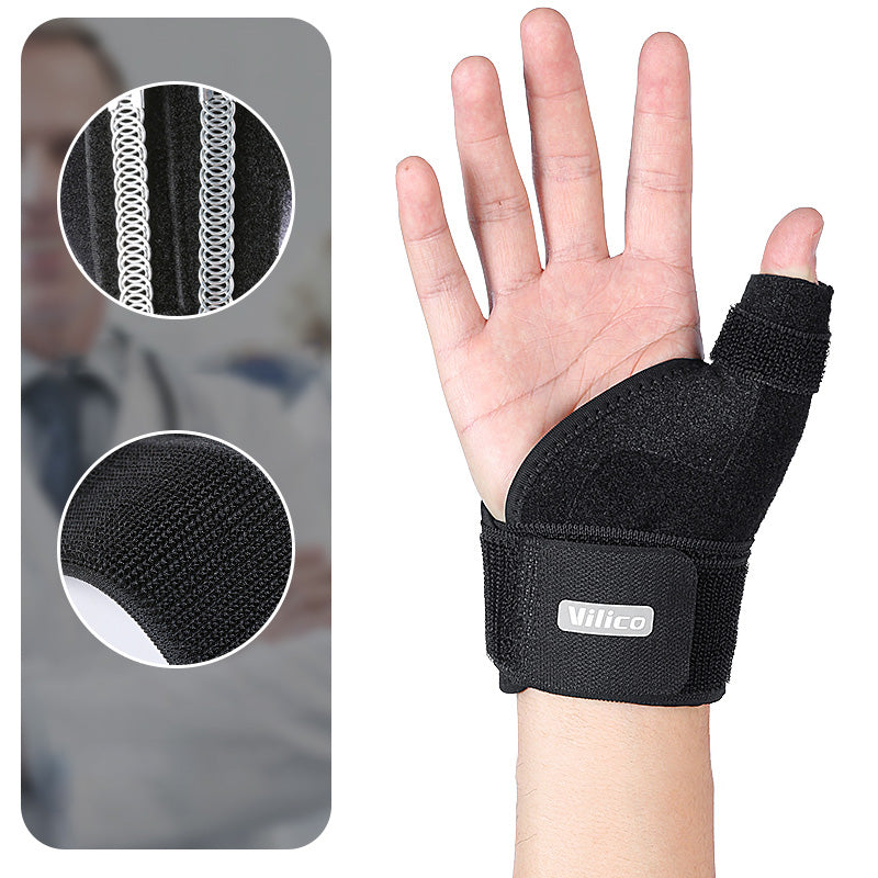 Premium Adjustable Thumb Wrist Stabilizer Brace for Arthritis, Tendonitis, & Carpal Tunnel Support, Elastic Bandage with Pressure Support for Pain Relief and Injury Prevention, Comfortable Fit, Free Size - StrengthXPhysiotherapy