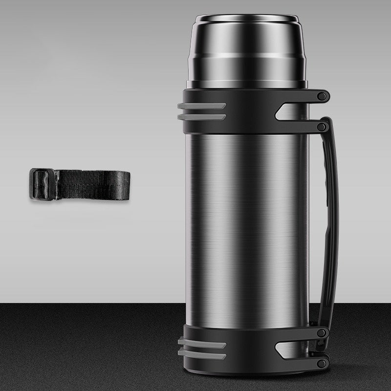 Premium Insulated Stainless Steel Water Bottle – 4L Thermal Flask, Double Vacuum Insulation, Leak-Proof, Soft Handle