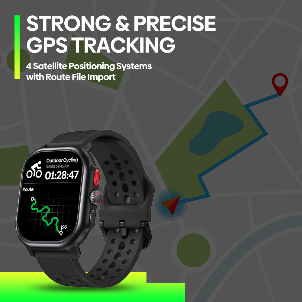 Luxury GPS Smartwatch – 2.15" AMOLED Display with Built-in GPS, Fitness Tracking, Bluetooth Calling, and 100+ Sports Modes