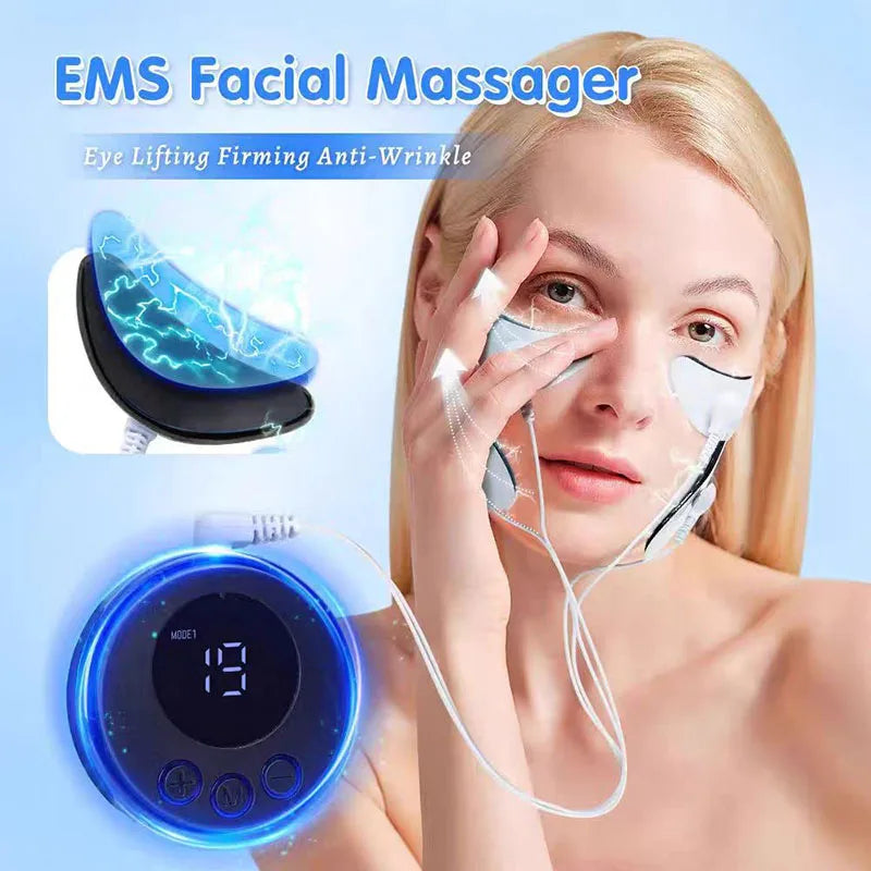 High Quality EMS Facial Lifting Massager, Muscle Stimulator Face Beauty Device, Skin Tightening & Anti-Wrinkle Machine, Dark 
