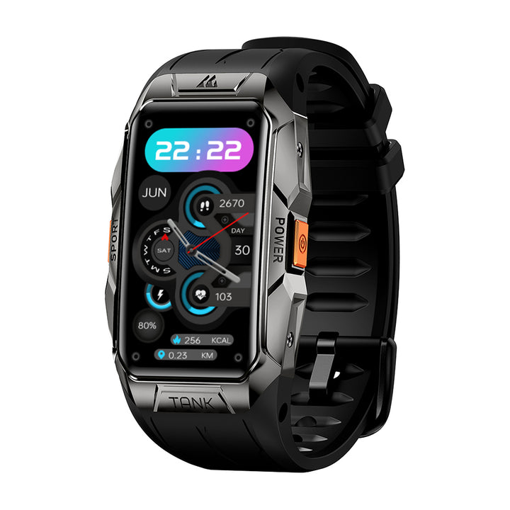 Premium Waterproof Smartwatch for Men & Women – 1.47" AMOLED Display, 70 Sports Modes, Heart Rate & Blood Pressure Monitor, Sleep Tracker, Military Certified, 10ATM, IP69K, Bluetooth 5.1, Fitness Tracker for Android & iOS - StrengthXPhysiotherapy