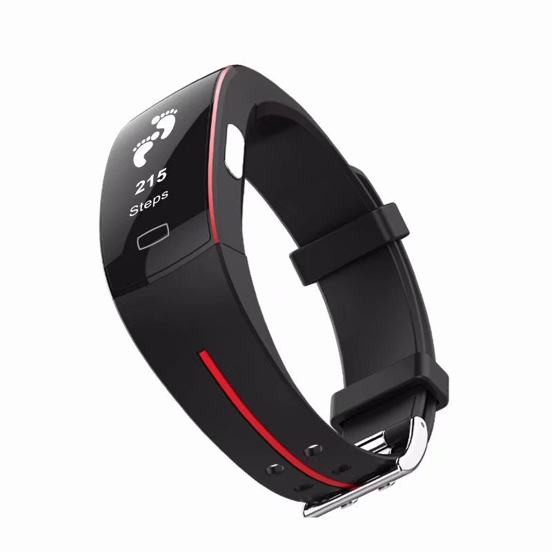 Premium Smart Wristband – Body Temperature Monitoring, ECG+PPG, Heart Rate, Blood Pressure, Color OLED Display, IP67  
