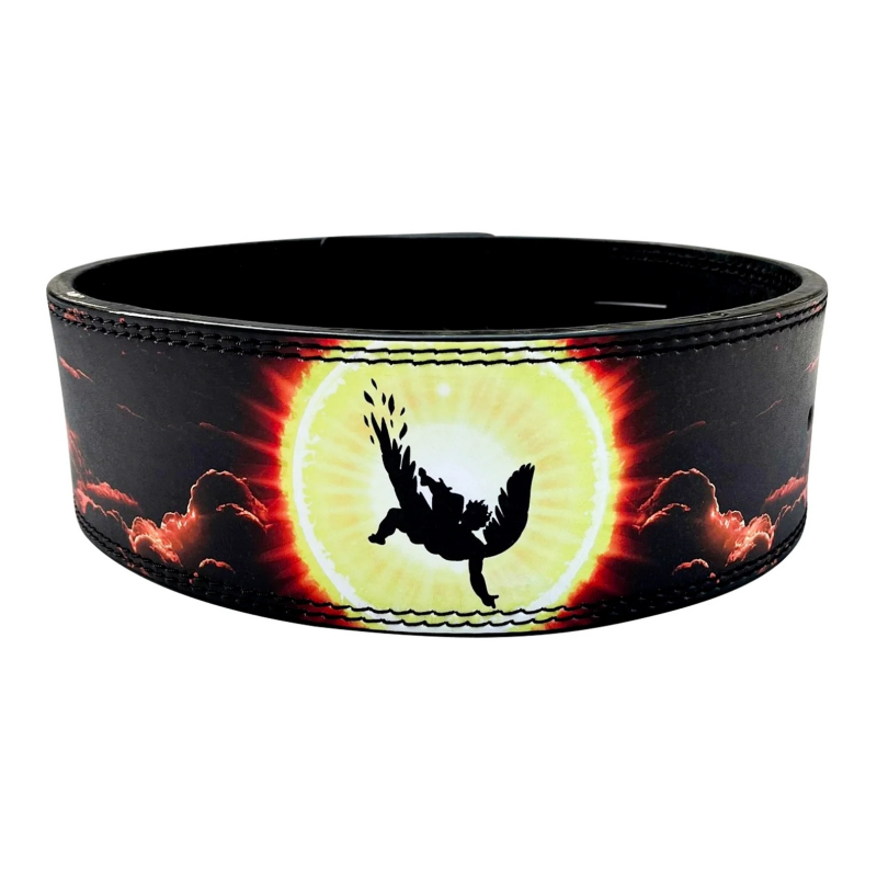 Premium Leather Weightlifting Belt 10MM – Lever Buckle Back Support Belt for Powerlifting, Deadlifts, Squats, Strength 