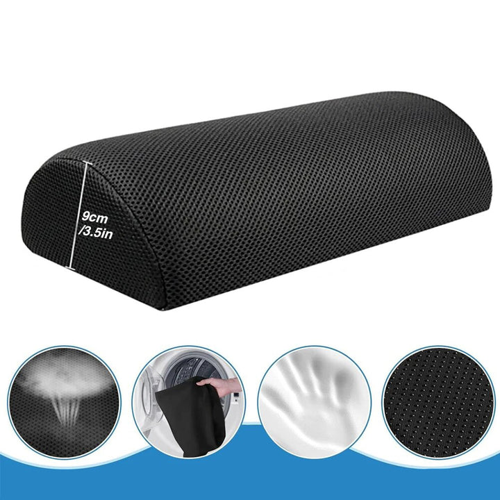 Premium Adjustable Memory Foam Under Desk Foot Rest for Office Chair & Gaming, Ergonomic Support for Back, Hip, Knee, 