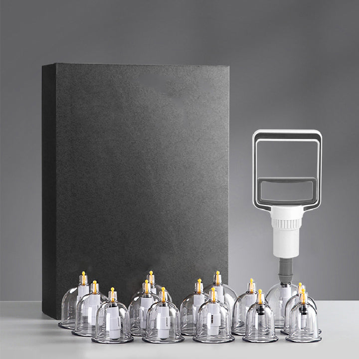 Premium Cupping Therapy Set – Professional Vacuum Suction Cups for Chinese Medicine Physiotherapy, Massage, and Muscle Relaxation, Durable Plastic Jars for Home and Professional Use - StrengthXPhysiotherapy