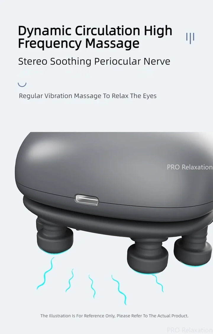 Premium Eye Massager Mini Electric Vibrator – Soothing Eye Protector, Facial Moisturizing Massage Machine, ABS Plastic & 