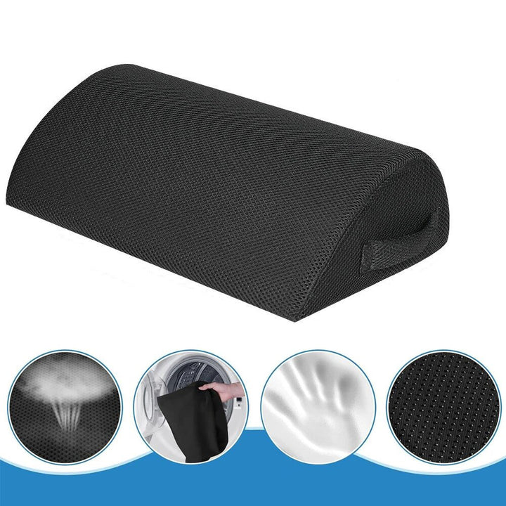 Premium Adjustable Memory Foam Under Desk Foot Rest for Office Chair & Gaming, Ergonomic Support for Back, Hip, Knee, 