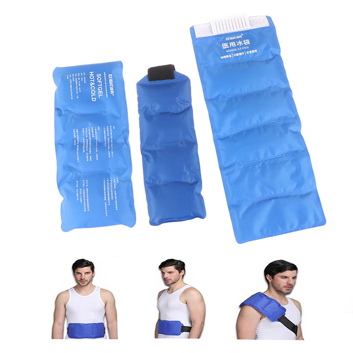 Premium Reusable Lower Back Ice Pack for Pain Relief – Adjustable Hot Cold Compress Therapy Lumbar Brace Support for 