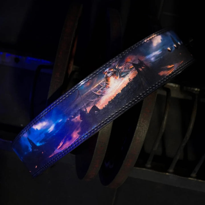 Premium Leather Weightlifting Belt 10MM – Lever Buckle Back Support Belt for Powerlifting, Deadlifts, Squats, Strength 