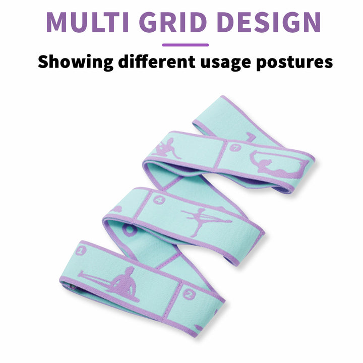 High-Quality Slimming Resistance Band - Multi-Functional Yoga Stretching & Pilates Belt, 8/9 Grid Elastic Training Strap for Adults, Adjustable Strength & Portable Design for Beginners and Fitness Enthusiasts - StrengthXPhysiotherapy