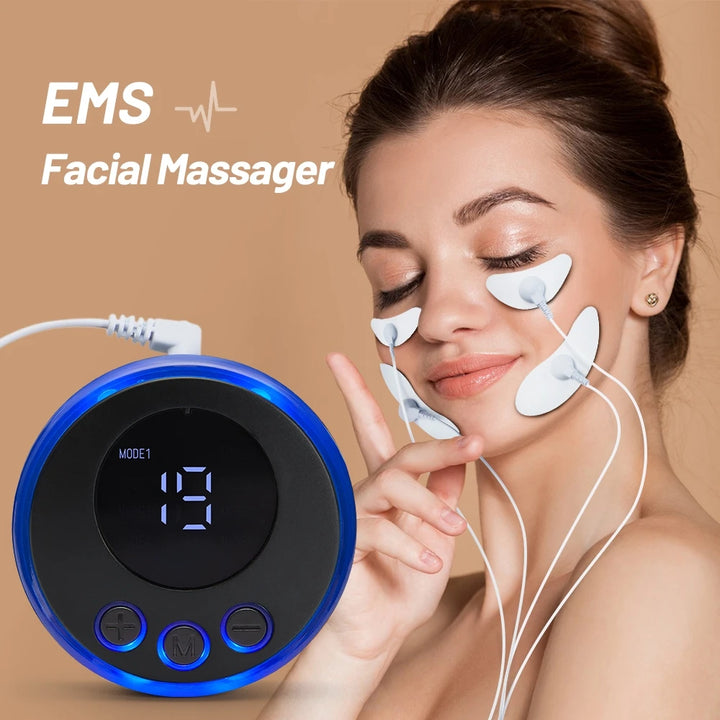 High Quality EMS Facial Lifting Massager, Muscle Stimulator Face Beauty Device, Skin Tightening & Anti-Wrinkle Machine, Dark 