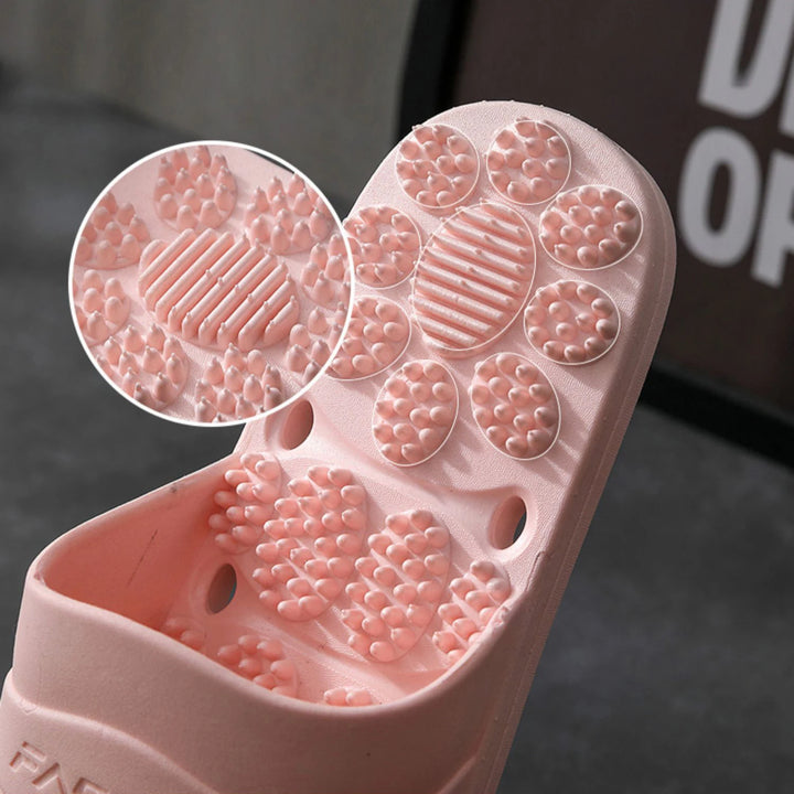 Premium Extra Large Acupoint Massage Slippers – Non-Slip Hollow Design for Indoor Home and Bathroom Use, Comfortable Sole Support for Men and Women, Ideal for Relaxation and Foot Therapy - StrengthXPhysiotherapy