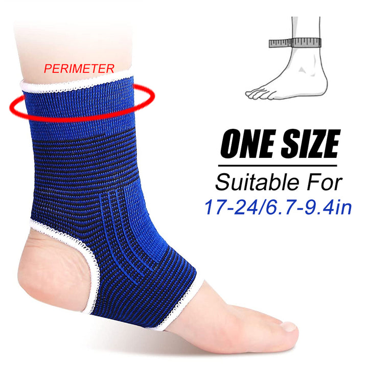 Premium Ankle Brace Compression Sleeve for Sprains & Plantar Fasciitis – Unisex Ankle Support Sock, Breathable Material, 