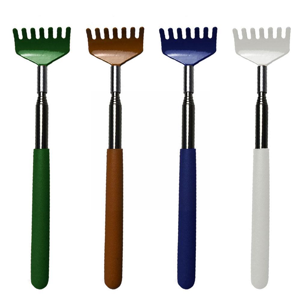 High Quality Telescopic Back Scratcher - Stainless Steel Extendable Back Massager Tool with Hand-Shaped End, Adjustable