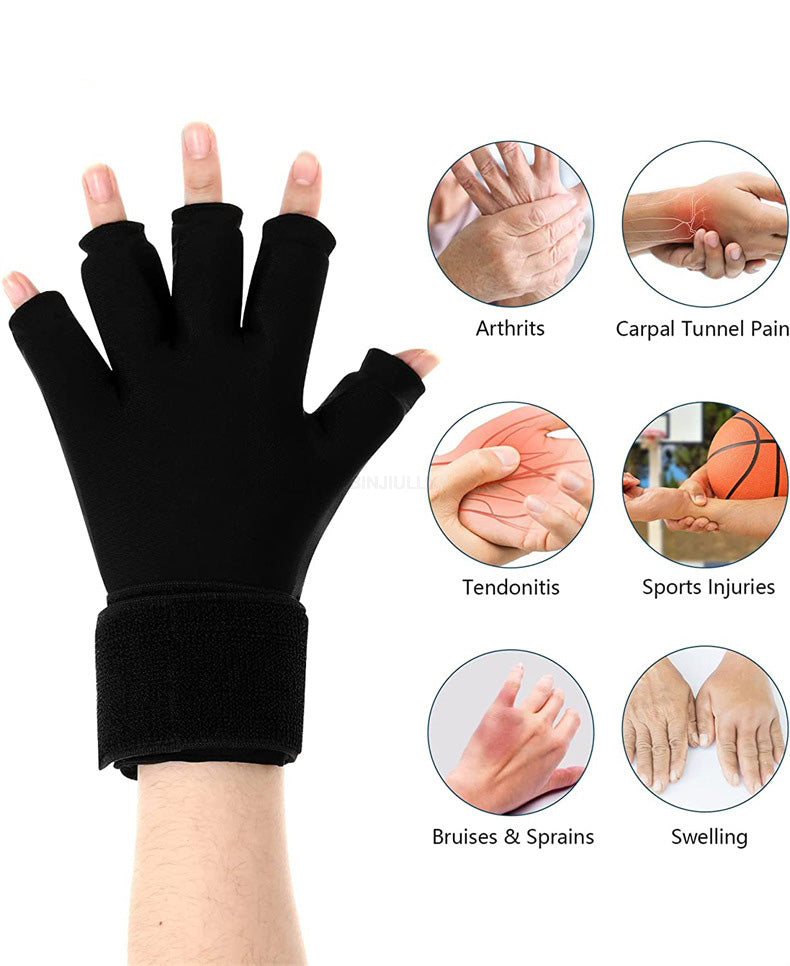 Premium Hot & Cold Therapy Gloves for Arthritis Relief – Adjustable Finger Compression Ice Pack for Wrist Sprains, Tendinitis
