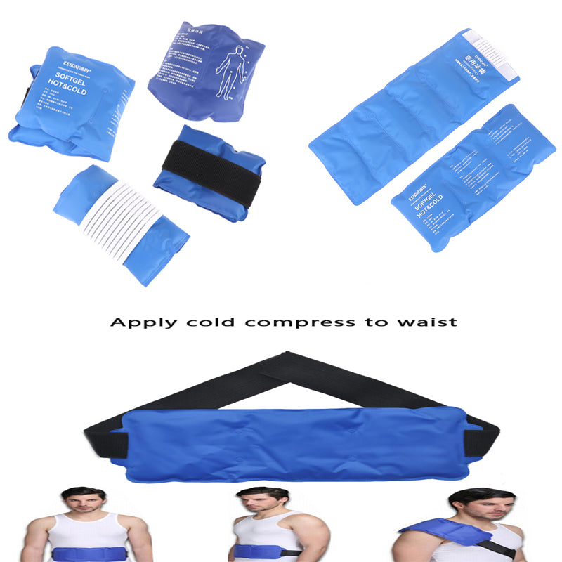 Premium Reusable Lower Back Ice Pack for Pain Relief – Adjustable Hot Cold Compress Therapy Lumbar Brace Support for 