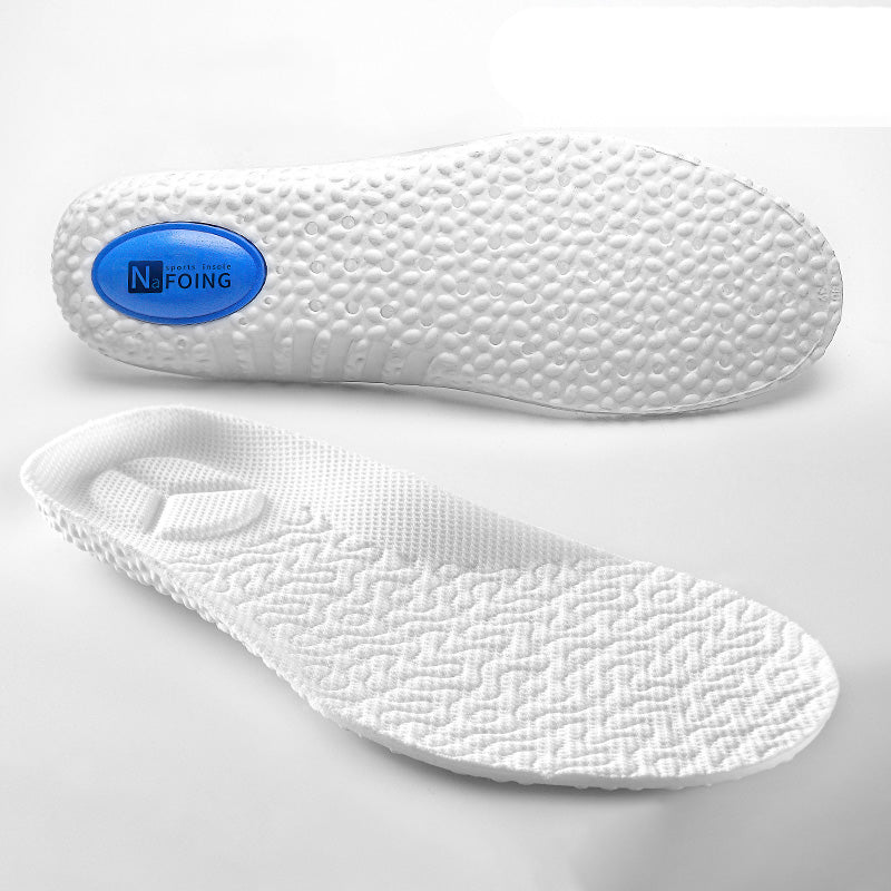 Premium Sports Insoles - Green PU Memory Foam with Breathable Shock Absorption, Arch Support for Plantar Fasciitis, Heel Pain