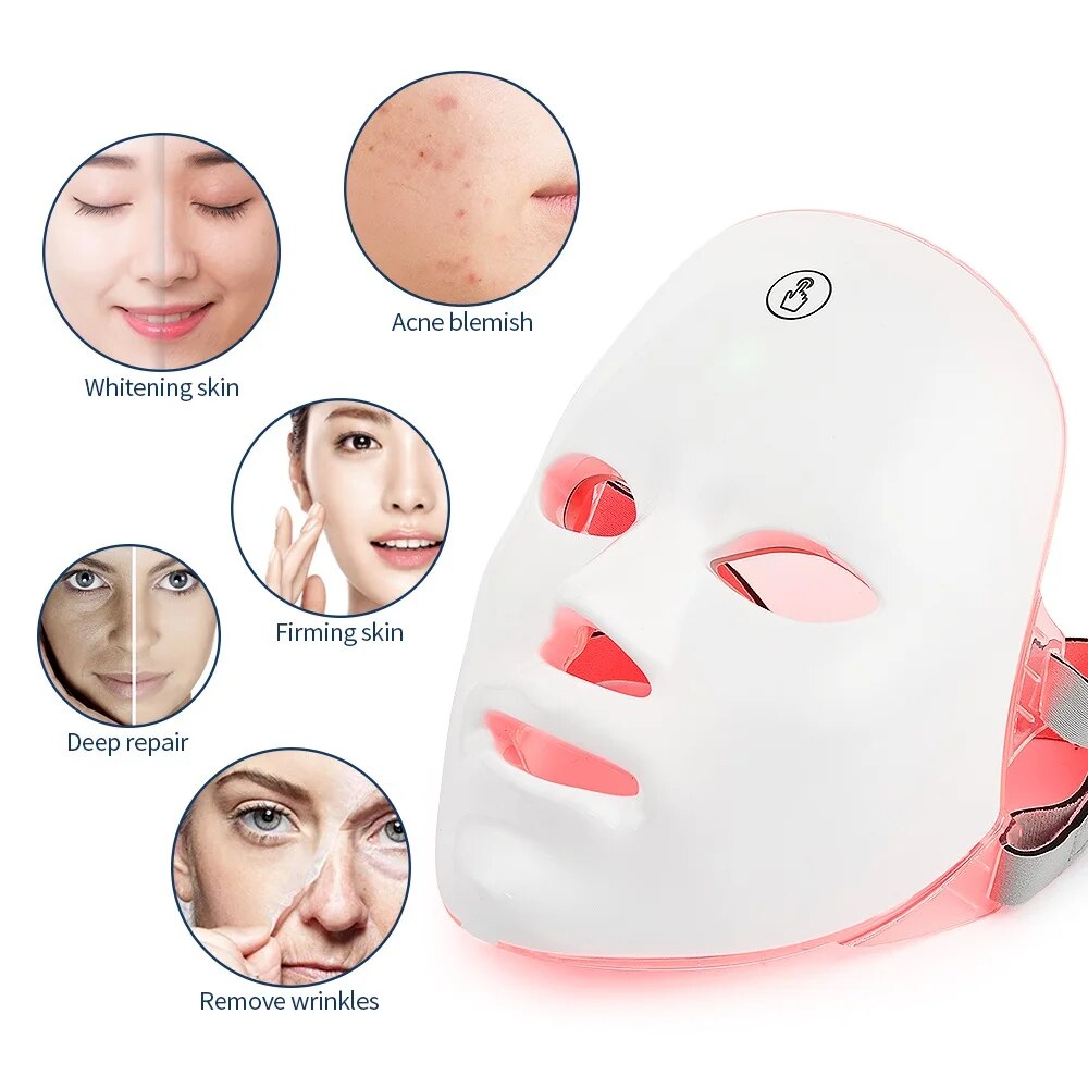 Premium LED Facial and Neck Rejuvenation Machine – Skin Rejuvenation Massager for Anti-Aging, Wrinkle Reduction
