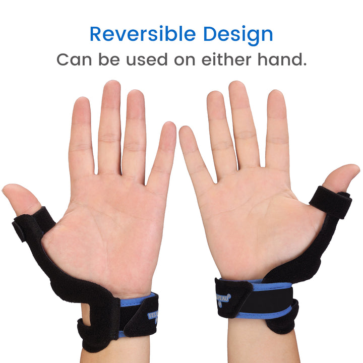 Premium Waterproof Silicone Thumb Brace for Tendonitis, Arthritis & Trigger Finger Pain Relief – Semi-Rigid Splint with