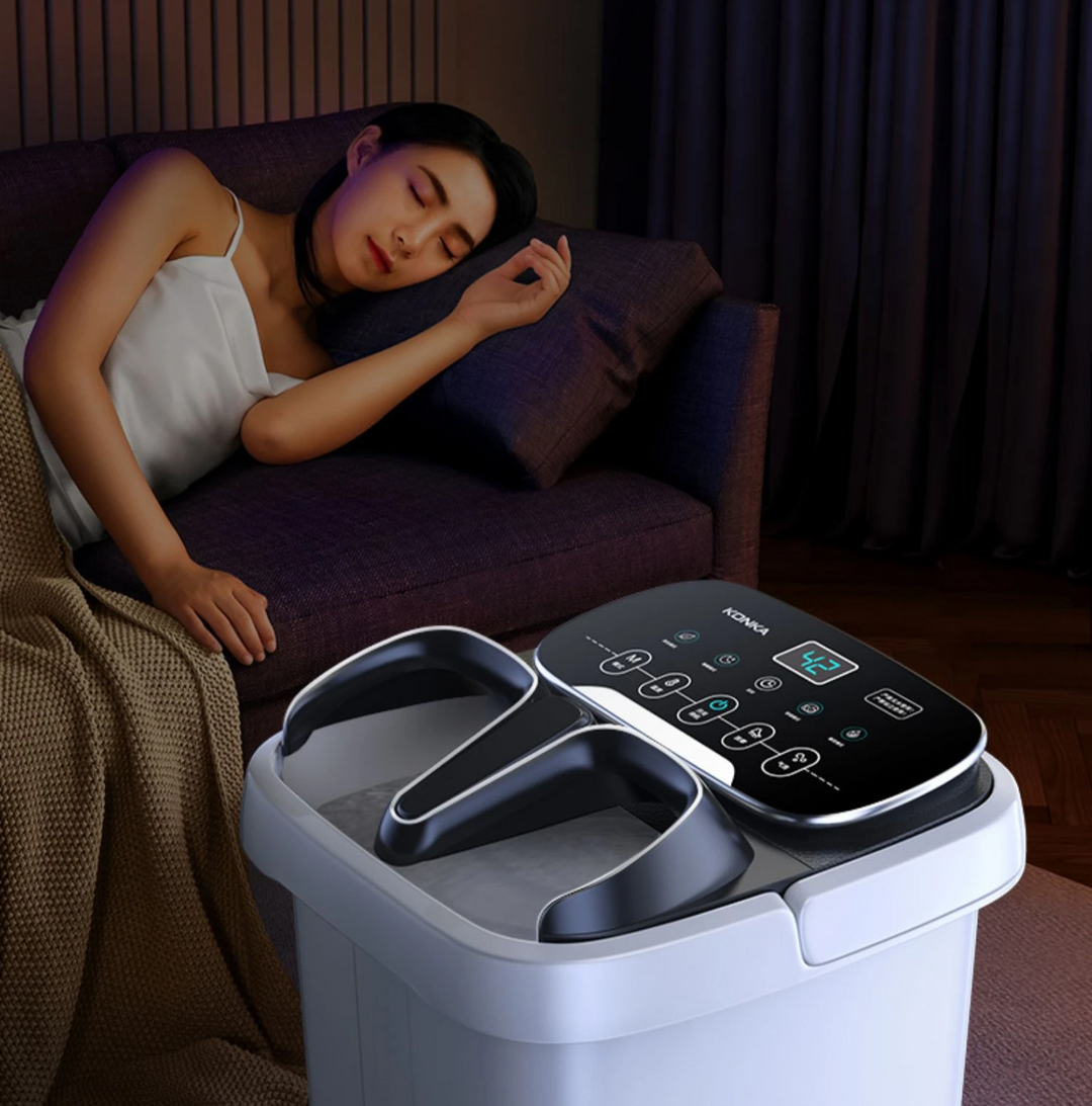 Premium Foot Spa Bath Massager with Heat, 12 Rollers, Digital Control, Pedicure Stone for Acupressure Shiatsu Massage, Foot Pain Relief, Adjustable Temperature, Home Foot Soak Therapy - StrengthXPhysiotherapy