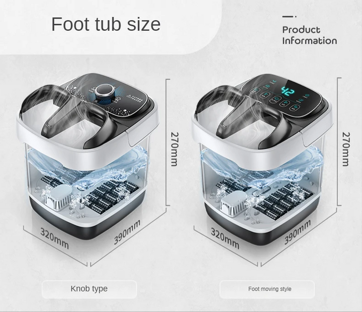 Premium Foot Spa Bath Massager with Heat, 12 Rollers, Digital Control, Pedicure Stone for Acupressure Shiatsu Massage, Foot Pain Relief, Adjustable Temperature, Home Foot Soak Therapy - StrengthXPhysiotherapy