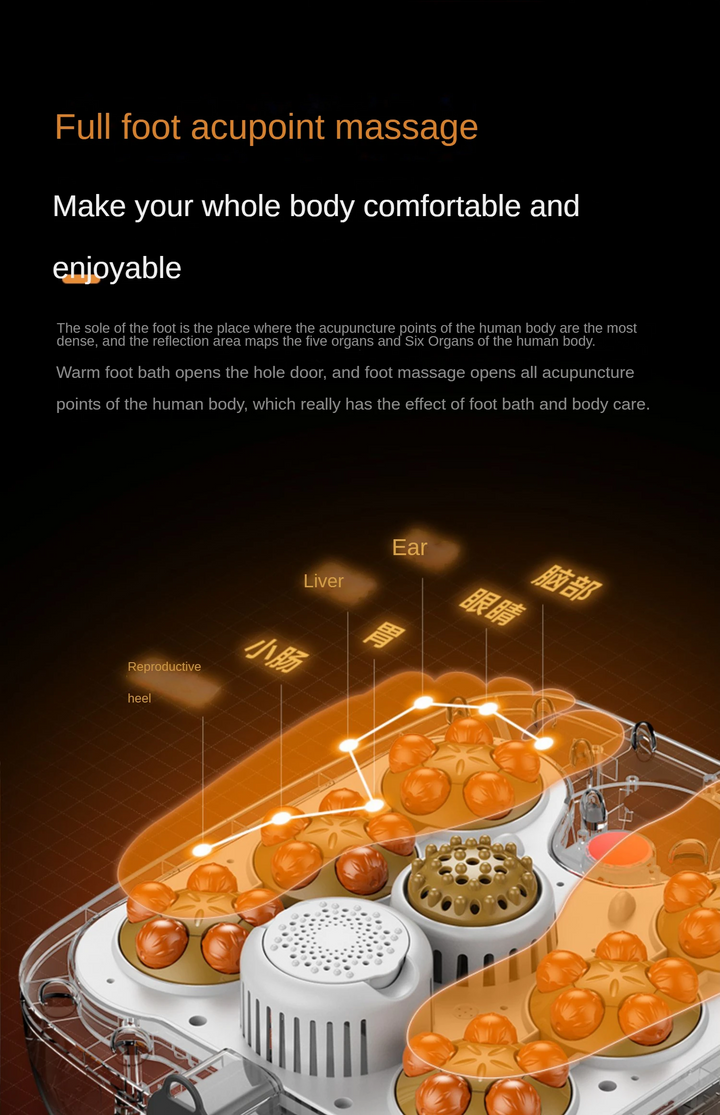 Premium Foot Spa Bath Massager with Heat, 12 Rollers, Digital Control, Pedicure Stone for Acupressure Shiatsu Massage, Foot Pain Relief, Adjustable Temperature, Home Foot Soak Therapy - StrengthXPhysiotherapy