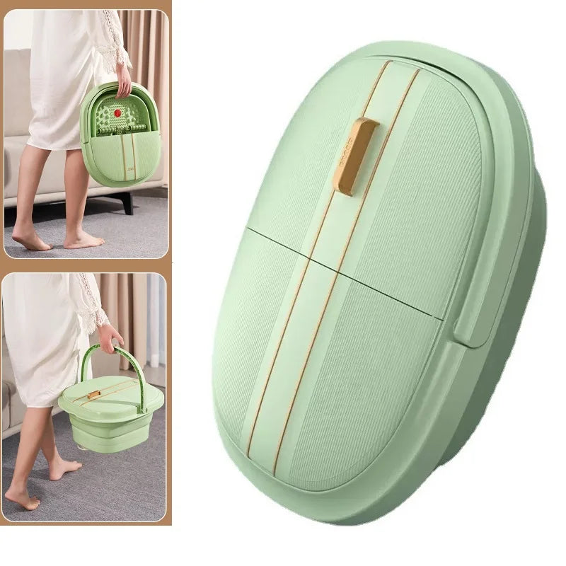 Premium Foot Spa Bath Massager with Heat, 12 Rollers, Digital Control, Pedicure Stone for Acupressure Shiatsu Massage, Foot  