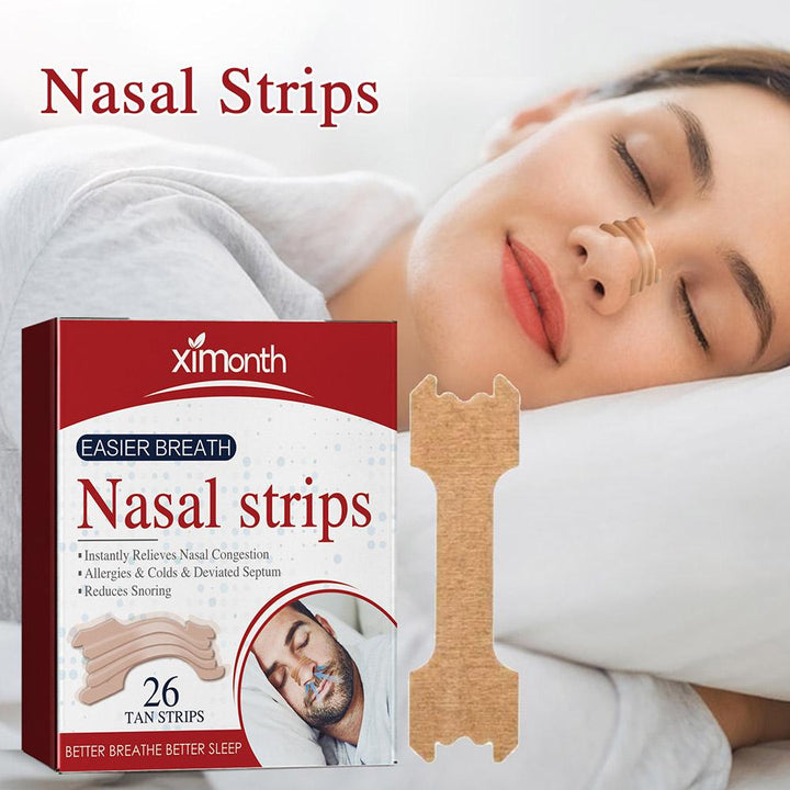Premium 26Pcs Anti Snoring Nasal Strips for Easy Breathing, Relieves Nasal Congestion, Allergy & Cold Relief, Improves Sleep 