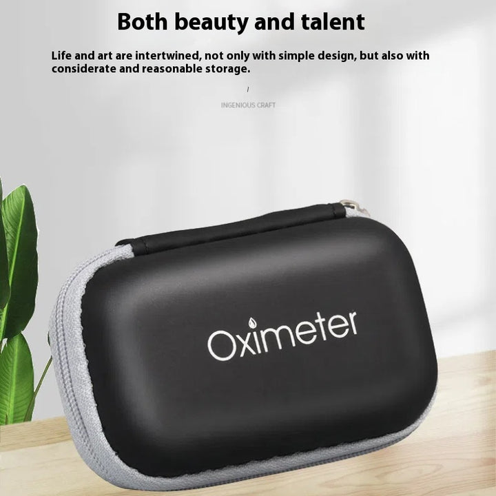 High Quality EVA Pulse Oximeter Carrying Case – Portable Water-Resistant Storage Bag for SpO2 Monitor, Earphones, Data Cable,