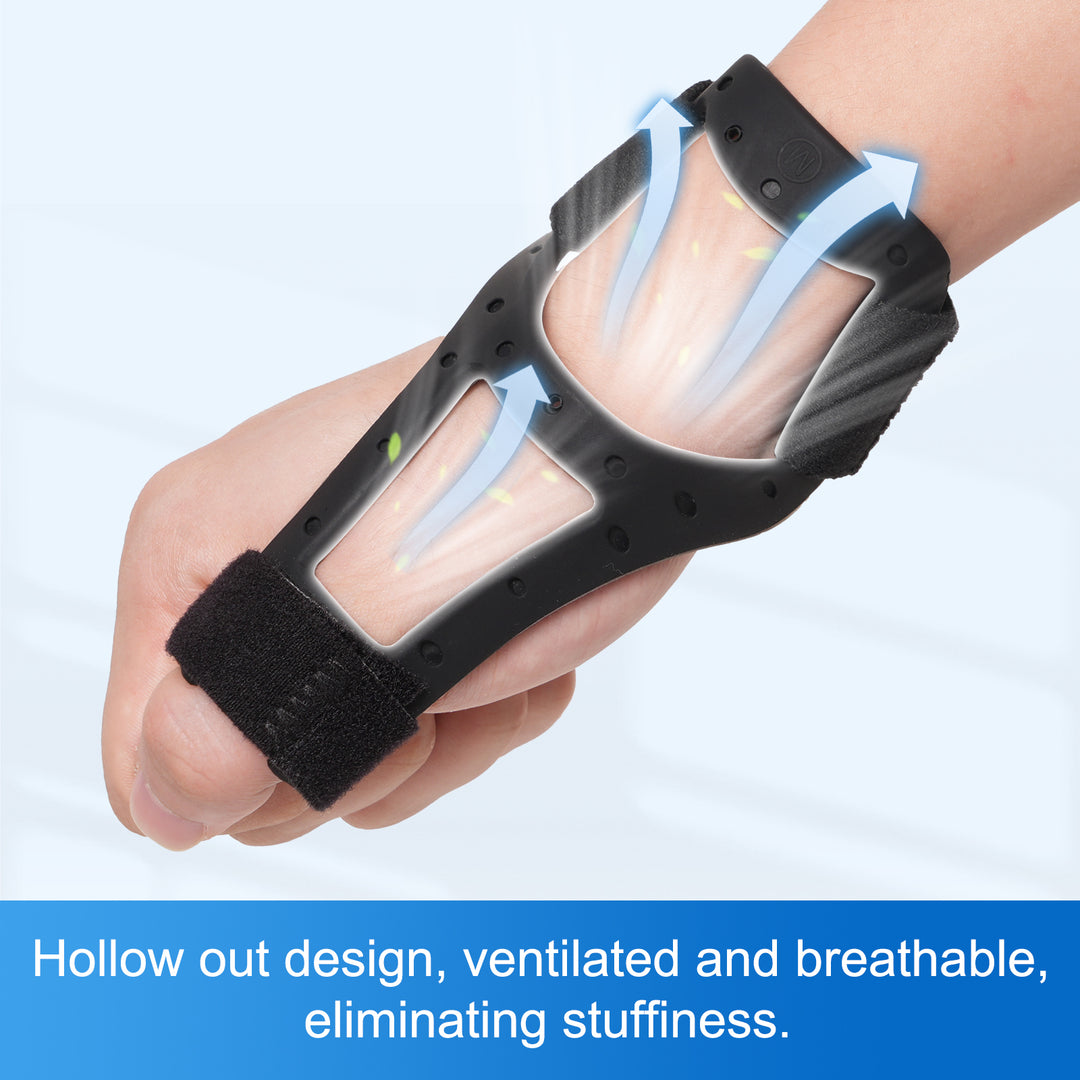 Premium Waterproof Silicone Thumb Brace for Tendonitis, Arthritis & Trigger Finger Pain Relief – Semi-Rigid Splint with
