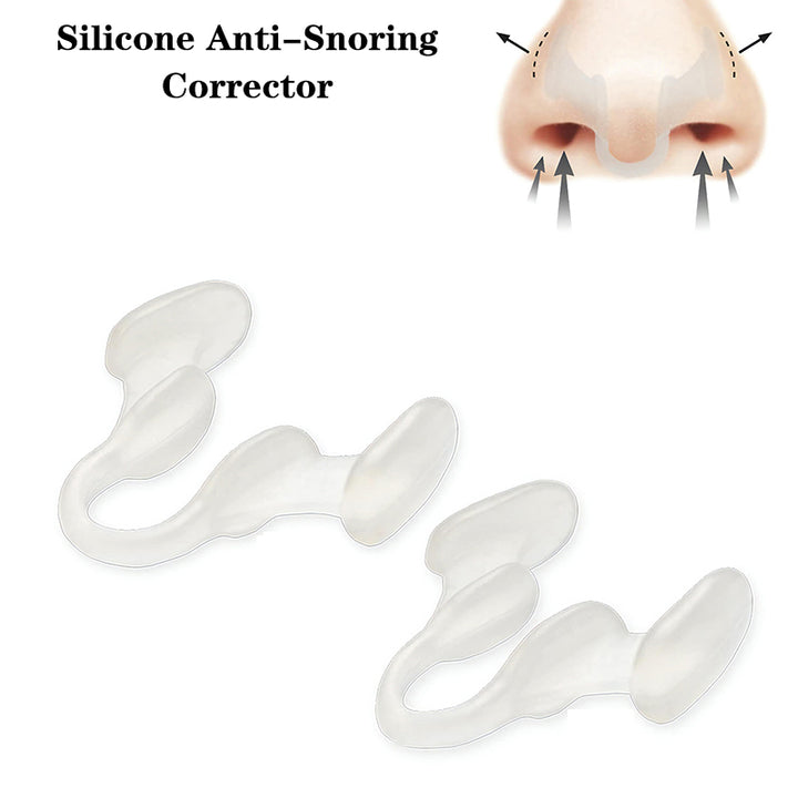 Premium Silicone Anti-Snoring Nose Clip - Comfortable Nasal Dilator for Snoring Relief, Easy Breathing, Stop Snore Aid, 