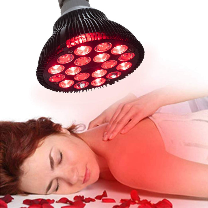 Premium Red Light Therapy Lamp for Muscle, Joint Pain Relief, Wound Healing – 660nm & 850nm Deep Penetration Infrared Bulb, 