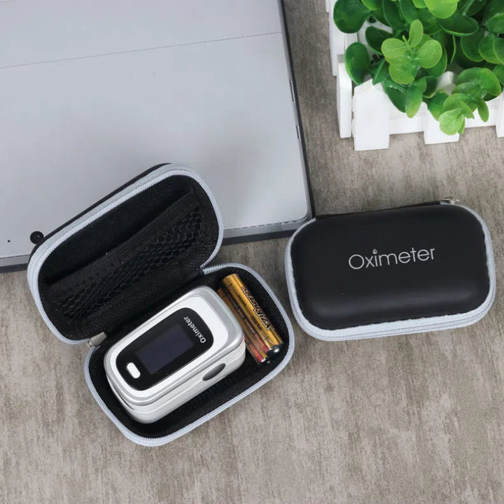 High Quality EVA Pulse Oximeter Carrying Case – Portable Water-Resistant Storage Bag for SpO2 Monitor, Earphones, Data Cable,