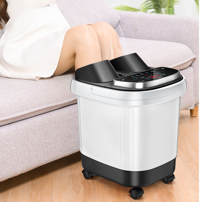 Premium Foot Spa Bath Massager with Heat, 12 Rollers, Digital Control, Pedicure Stone for Acupressure Shiatsu Massage, Foot  