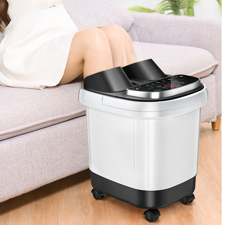 Premium Foot Spa Bath Massager with Heat, 12 Rollers, Digital Control, Pedicure Stone for Acupressure Shiatsu Massage, Foot  