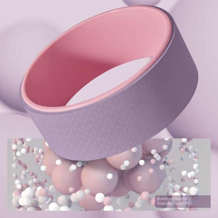 Premium Yoga Wheel – Non-Slip Pilates Ring for Weight Loss & Flexibility – TPE+PP Material, 30cm Diameter, Curved Design for