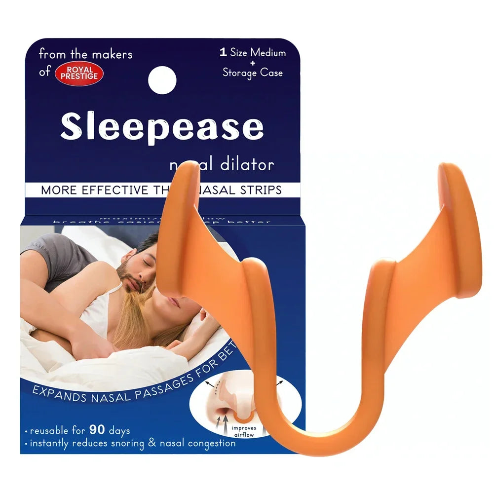 Premium Silicone Anti-Snoring Nose Clip - Comfortable Nasal Dilator for Snoring Relief, Easy Breathing, Stop Snore Aid, 