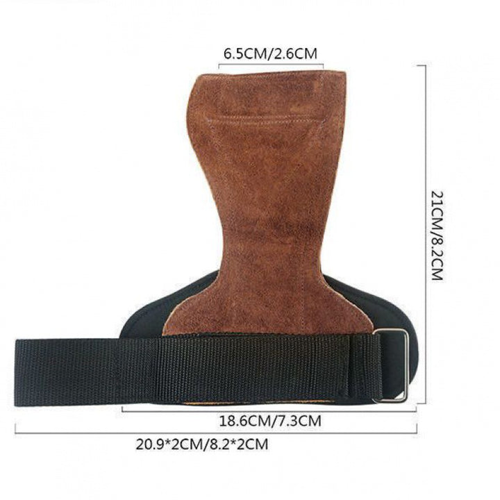 Premium Cowhide Gym Grips - Palm Guards & Protectors for Weightlifting, Gymnastics & Fitness Training - Durable Workout 