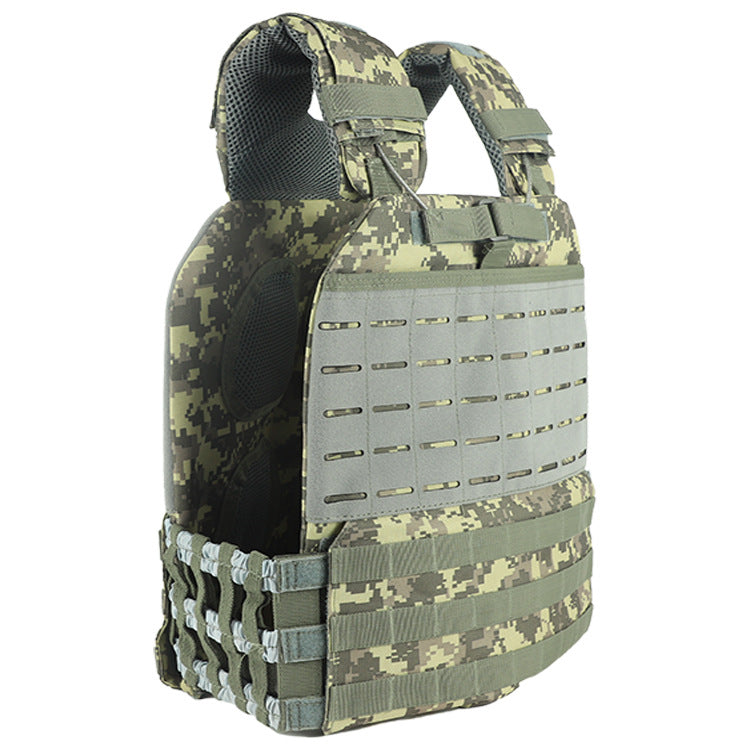 Premium Tactical Hunting Vest for Men – Camouflage Plate Carrier, 900D Outdoor Sports Fitness, Weighted Training Vest,