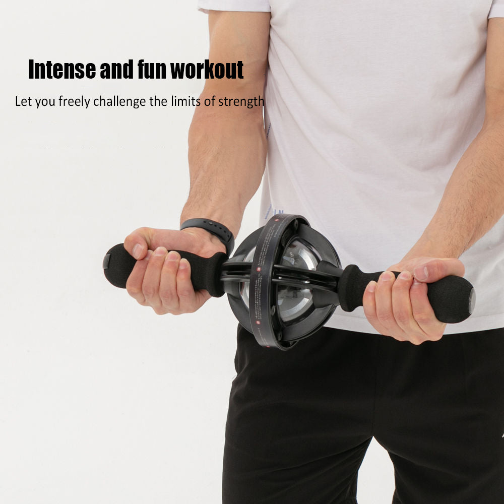 Premium Arm Strength Exerciser – Gyroscope Forearm Trainer with LED Light – Core Trainer for Home Gym Fitness – Powerball Arm