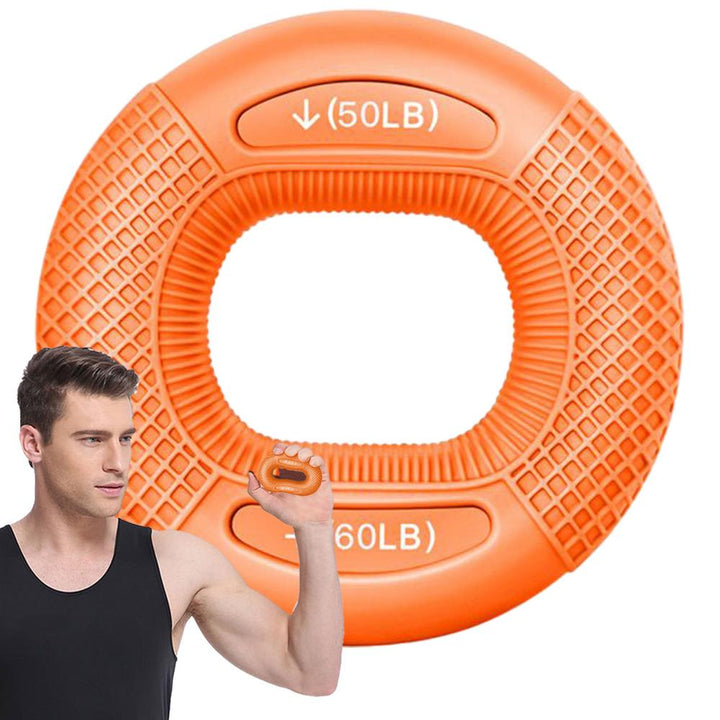 Premium Silicone Hand Grip Strengthener Ring - Durable Finger & Wrist Trainer for Strength Building, Carpal Tunnel Relief
