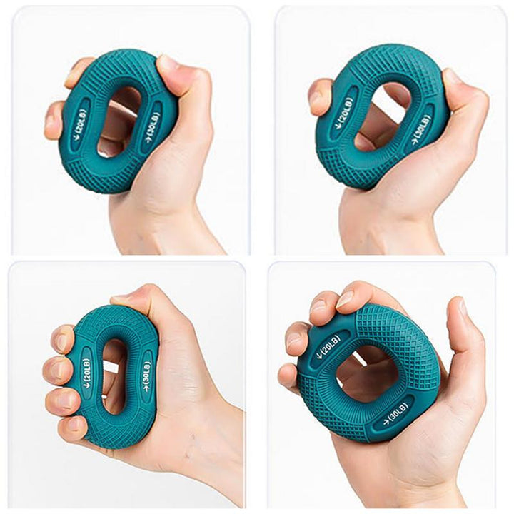 Premium Silicone Hand Grip Strengthener Ring - Durable Finger & Wrist Trainer for Strength Building, Carpal Tunnel Relief