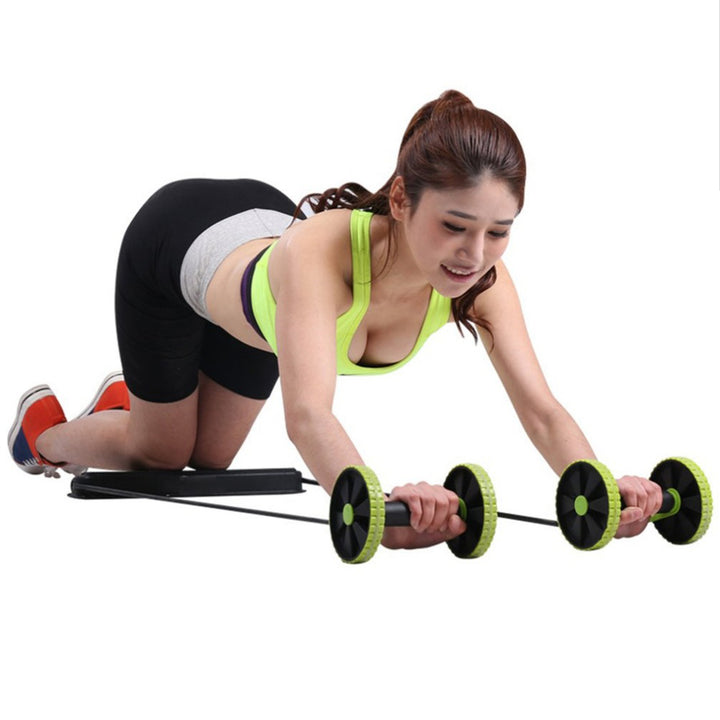 Premium Ab Roller for Abs Workout - Multifunctional Thicker Exercise Equipment for Core Strength, Body Shaping, and Fitness 