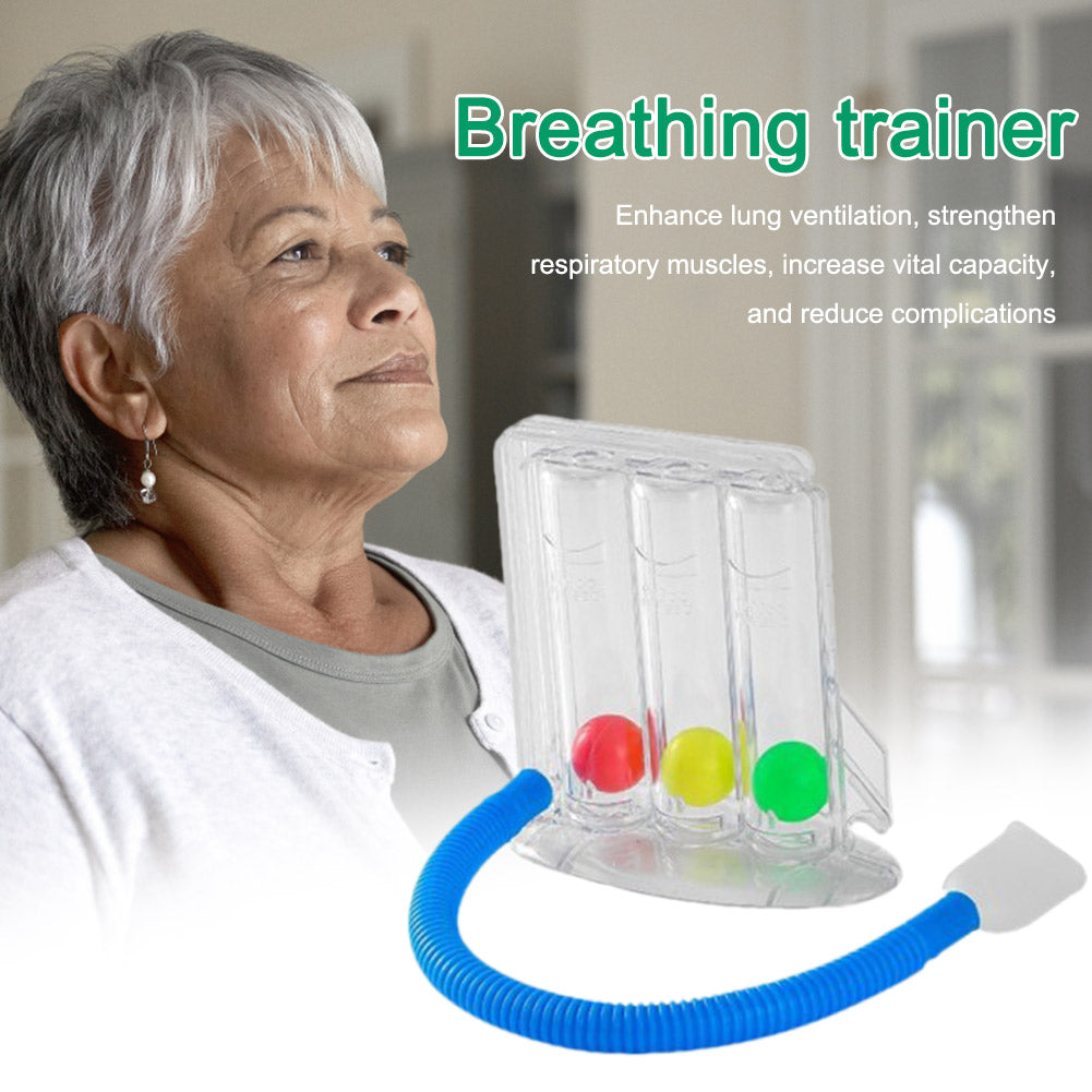 Premium Breathing Exerciser – 3-Ball Lung Function Trainer for Respiratory Health, Improve Lung Capacity & Prevent Mucus 