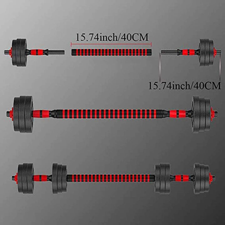 Premium Dumbbell Connecting Rod – Dumbbell Extender Bar for Weightlifting, 1 Inch / 25mm Bars, Steel Construction, Foam Grip for Secure Hold, 40cm Length, Easy Barbell Conversion for Strength Training