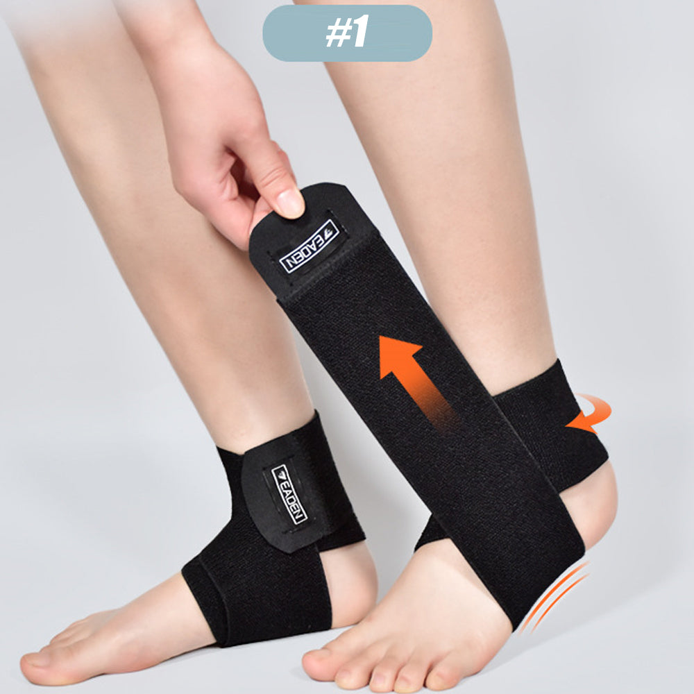 Premium Adjustable Ankle Brace Support for Men, Women & Kids – Ultrathin High-Elastic Compression Sleeves for Pain Relief & 