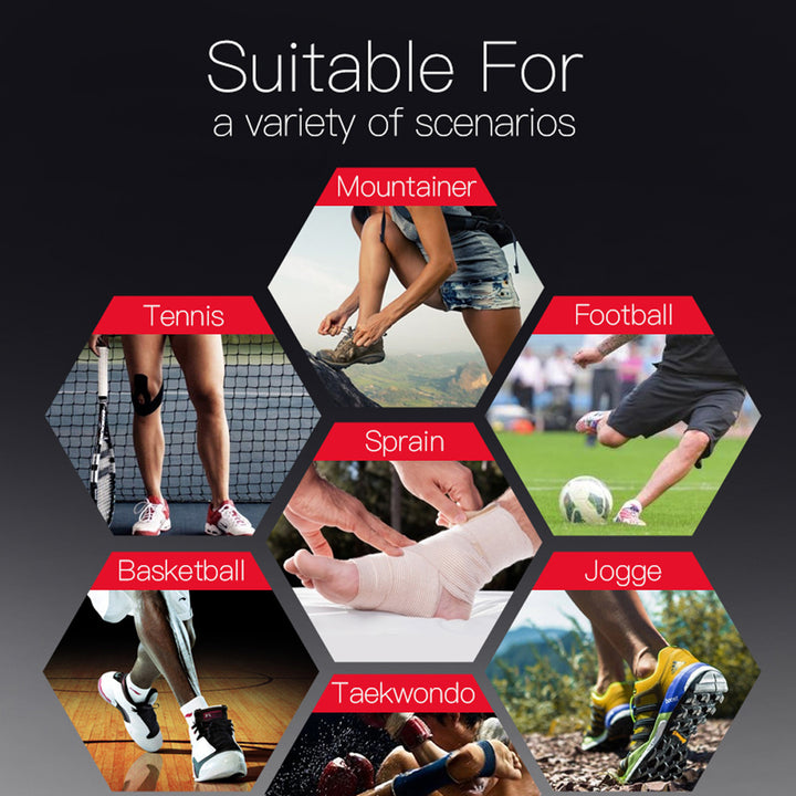 Premium Adjustable Ankle Brace Support for Men, Women & Kids – Ultrathin High-Elastic Compression Sleeves for Pain Relief & 